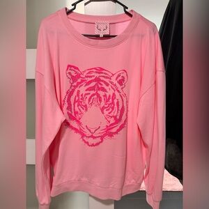 Pink Tiger Graphic Sweatshirt M (12/14)